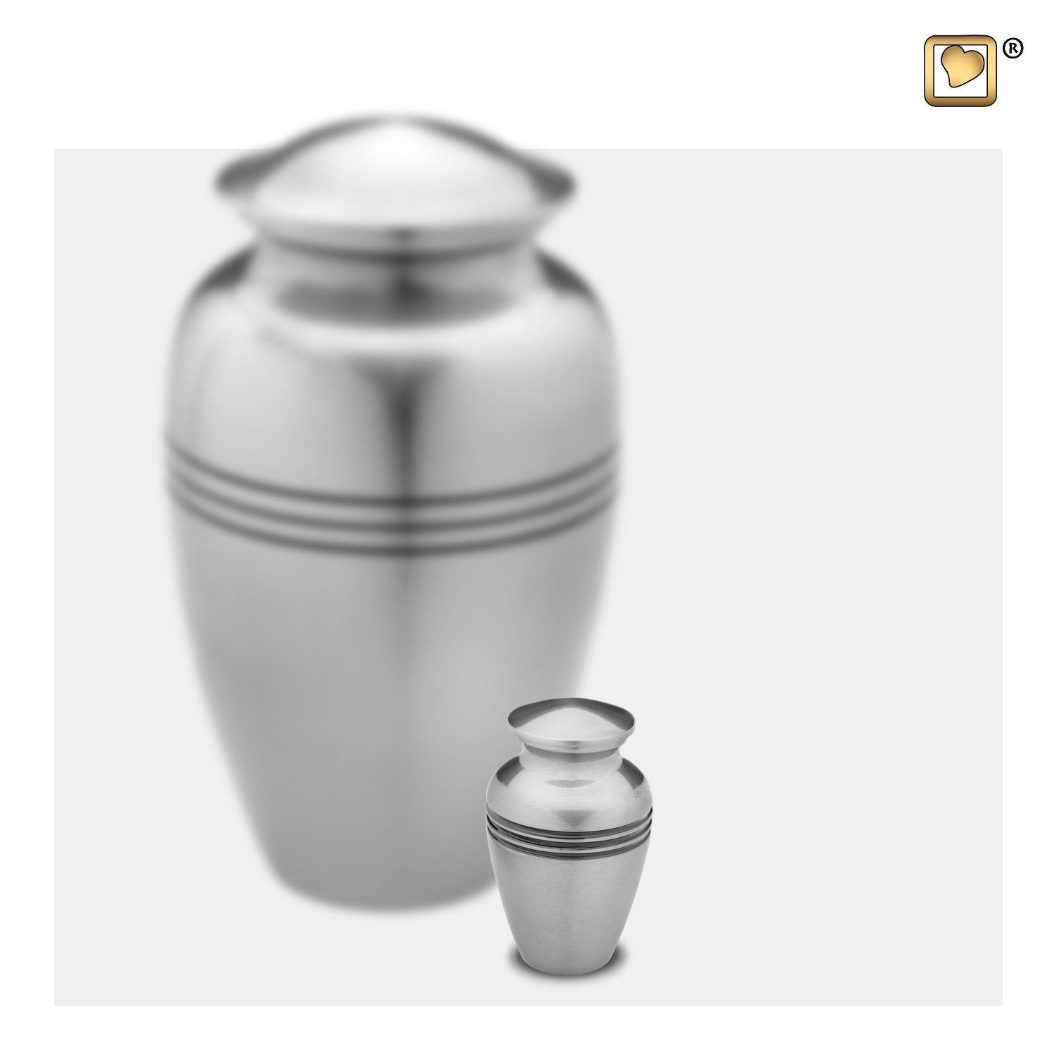 Mini Urn Zilver Klassiek - Afbeelding 2