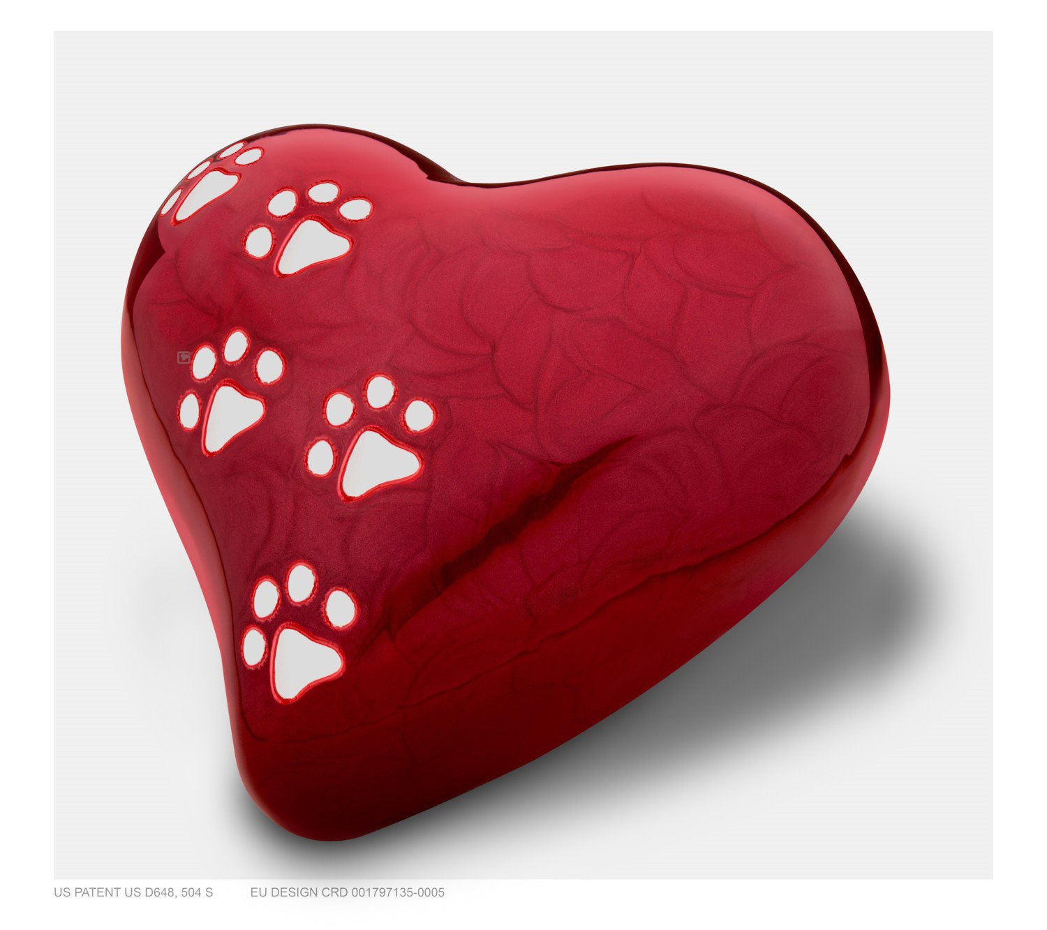 Dierenurn Groot Rood Hart