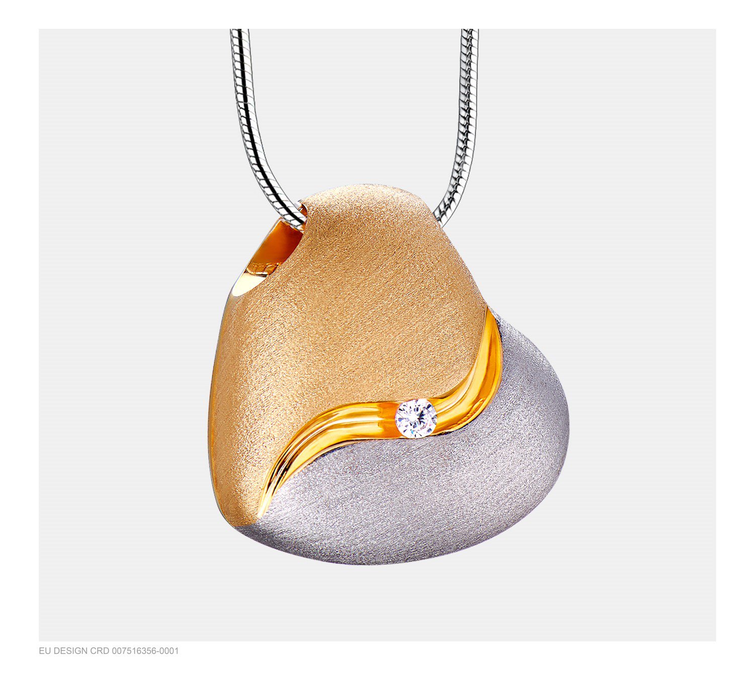 Ashanger hartvormig Two tone en Zirkonia