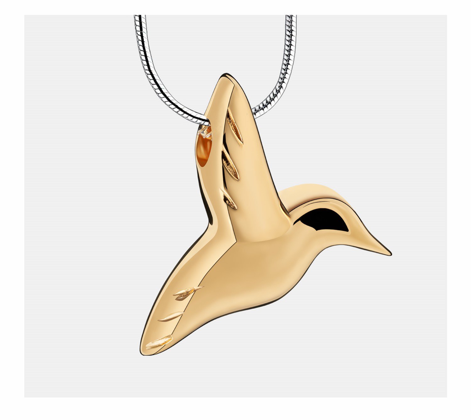 Gouden Vergulde Ashanger met Kolibri