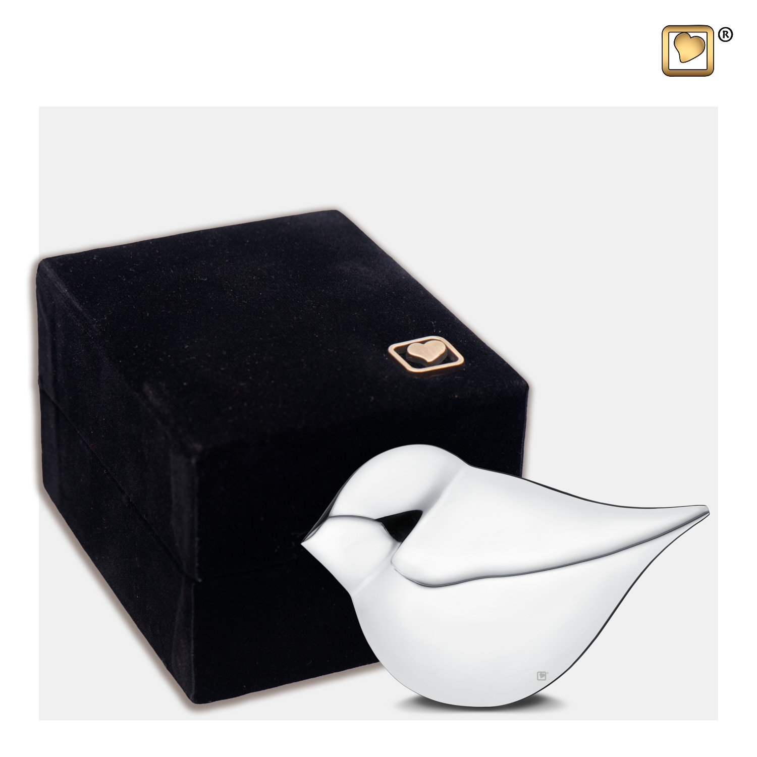 Glanzende Mini Vogel Urn - Afbeelding 4
