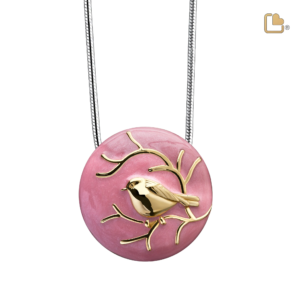 Ashanger Rond Vogel Roze