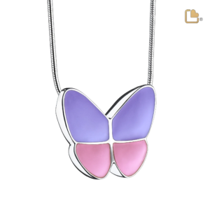 Ashanger Vlinder Zilver Roze