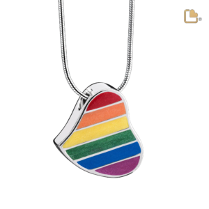 Ashanger Zilver Hart Regenboog