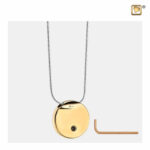 Goudvergulde Ashanger Rond, Ronde Goud Vergulde Ashanger, Asjuwelen, Assieraden