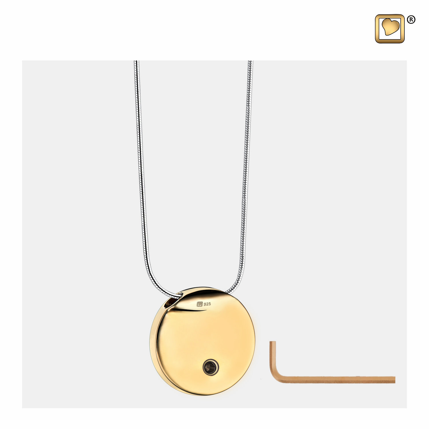 Goudvergulde Ashanger Rond, Ronde Goud Vergulde Ashanger, Asjuwelen, Assieraden
