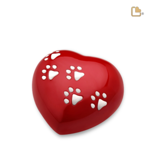 Groot Glimmend Rood Hart
