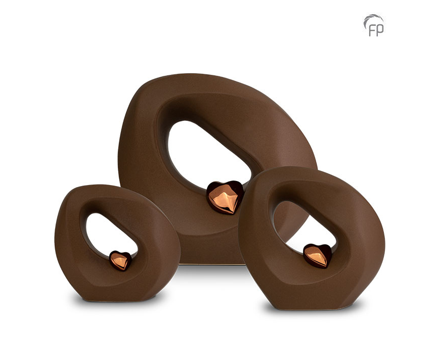 Grote Urn Bruin Set