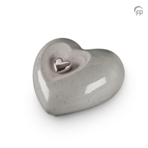 Hart Grijs Zilver Groot