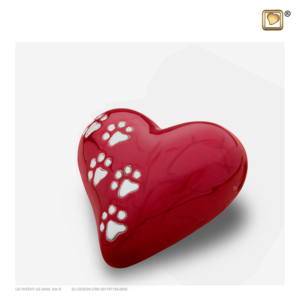 Mini Dierenurn Rood Hart