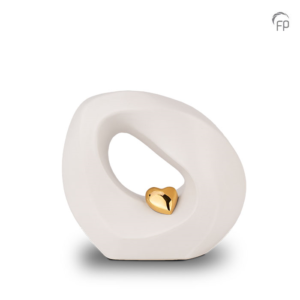 Mini Urn Wit Goud