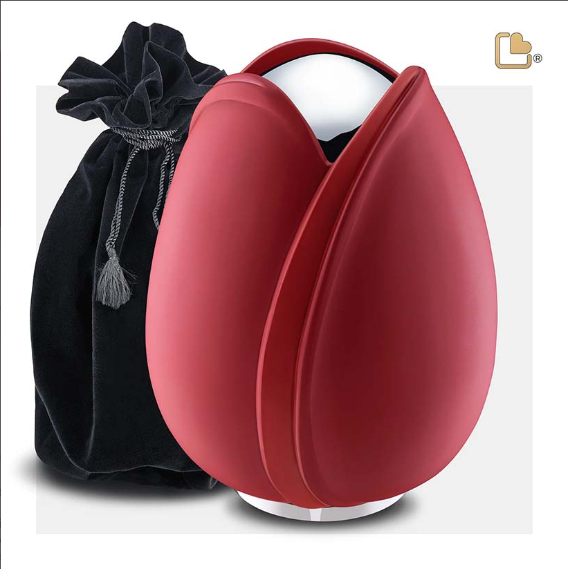 Tulp Urn Rood, Tulp Urne Rood, Urnen, Urne