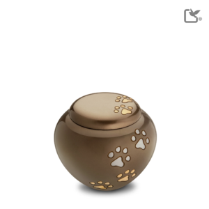 Medium Dierenurn Goudbruine