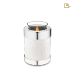 Kaarshouder Zilver Wit