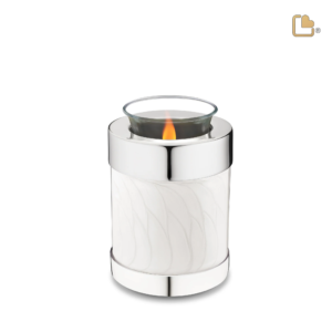 Kaarshouder Zilver Wit