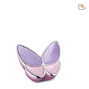 Mini Urn Paarsroze Vlinder