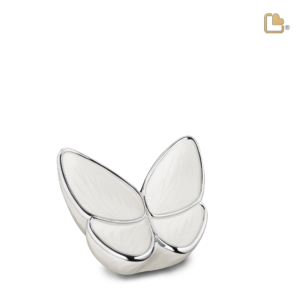 Mini Urn Witte Vlinder