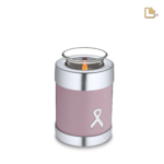 Kaarshouder Roze Zilver