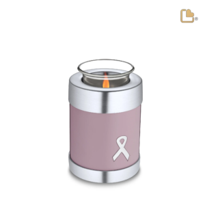 Kaarshouder Roze Zilver